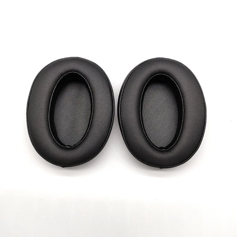 1Pair Protein Leather Ear Pads Comes with Buckle Replacement Earmuff Soft Slow Rebound Memory Sponge for Sony WH-H910N