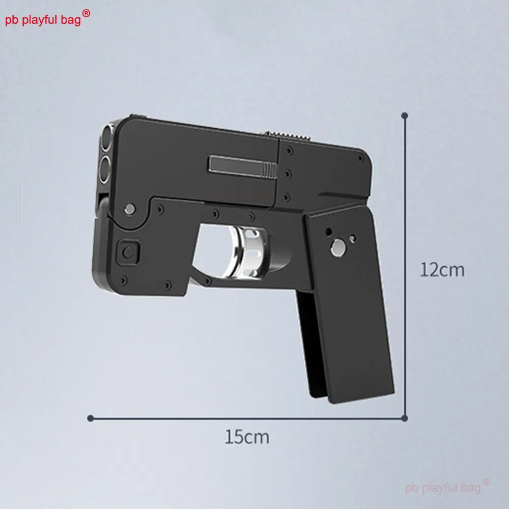 Outdoor Sports Folding Toy Gun Simulated Mobile Phone Model Soft Bullet Launcher Adult Leisure CS Games Toy Accessories QG490 5