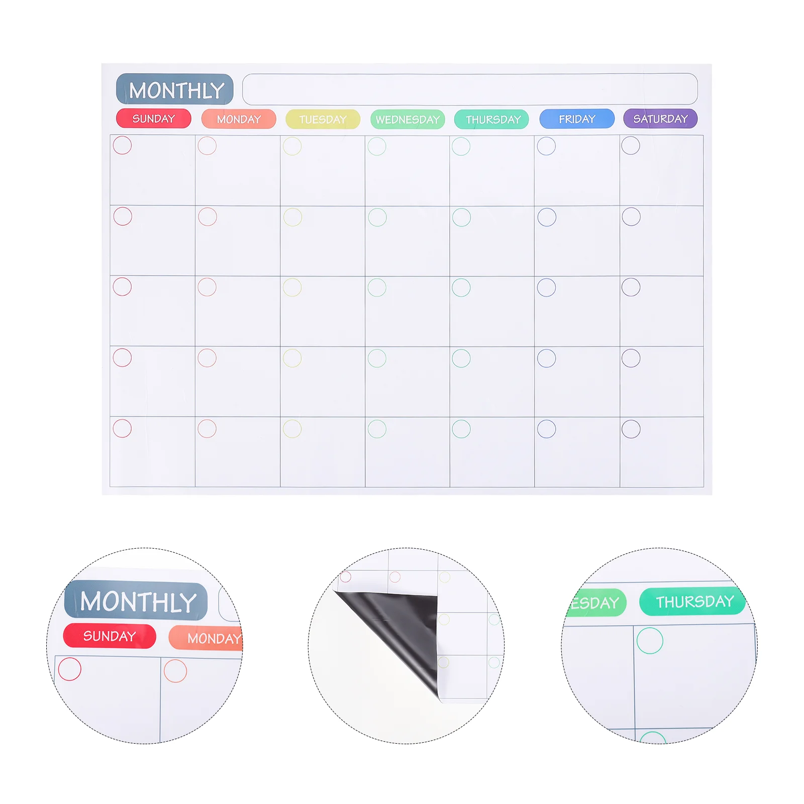 Calendar Chalkboard Schedules Refrigerator Magnetic Planner Dry Erase Calendars