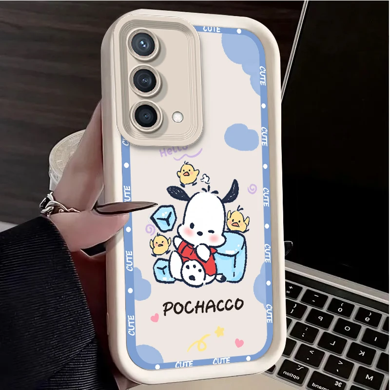 Cartoon Pochacco Cute For Reno X5 X3 10 8T 7Z 6 5 Pro Plus Pro 4G 5G Eye Ladder Phone Case