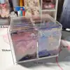 New Organizer Box For Kpop Photocard Photo Card Collection Transparent Acrylic Photocard Storage Box School Stationery 5