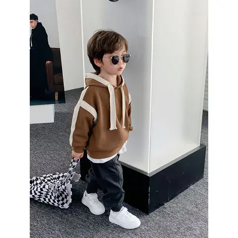 

Boy's Hoody 2023 Autumn New Children's Baby Boy Children Spring and Autumn Casual Hooded Top