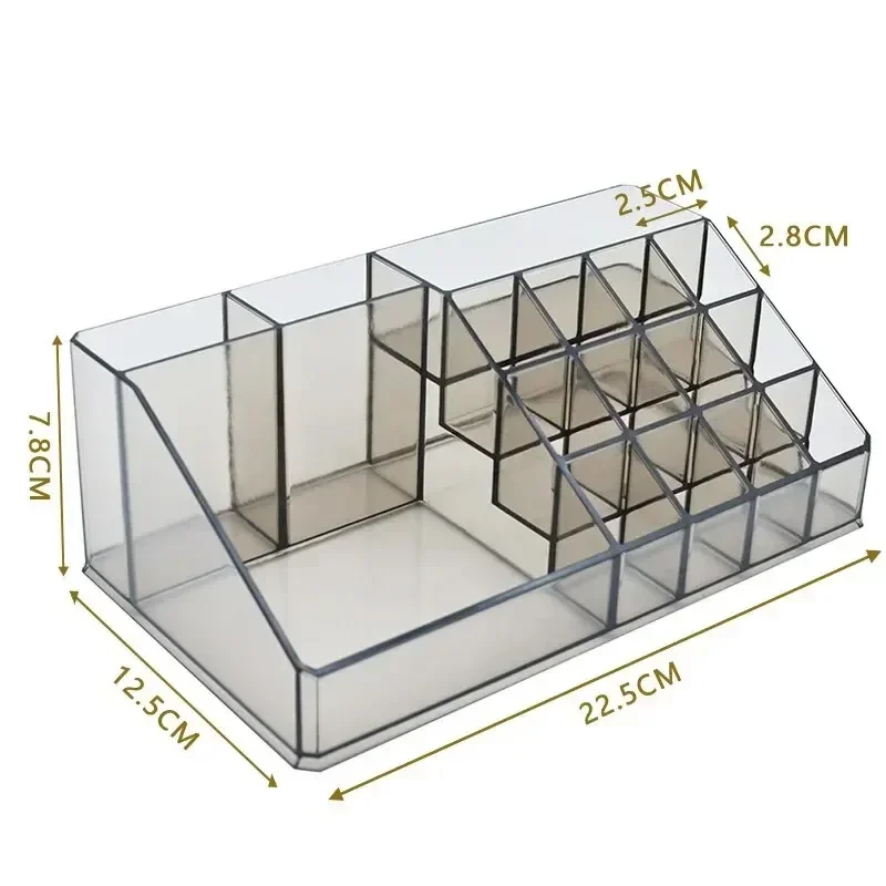 Desktop Makeup Storage Box Multi-layer Drawer Lipstick Organizer Multi-functional Storage Transparent Black Makeup Organizer 3