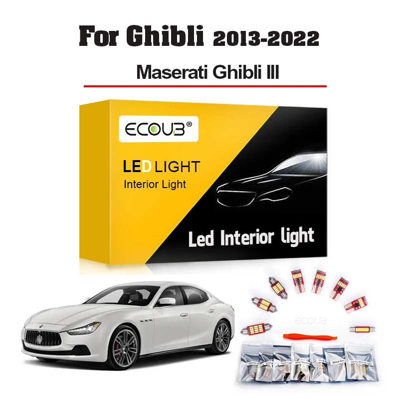 

16 Светодиодный т., набор светодиодов для внутренней подсветки ghilii III, Maserati ghilii 2013, 2014, 15, 16, 2017, 2018, 2019, 2020, 2021, 2022