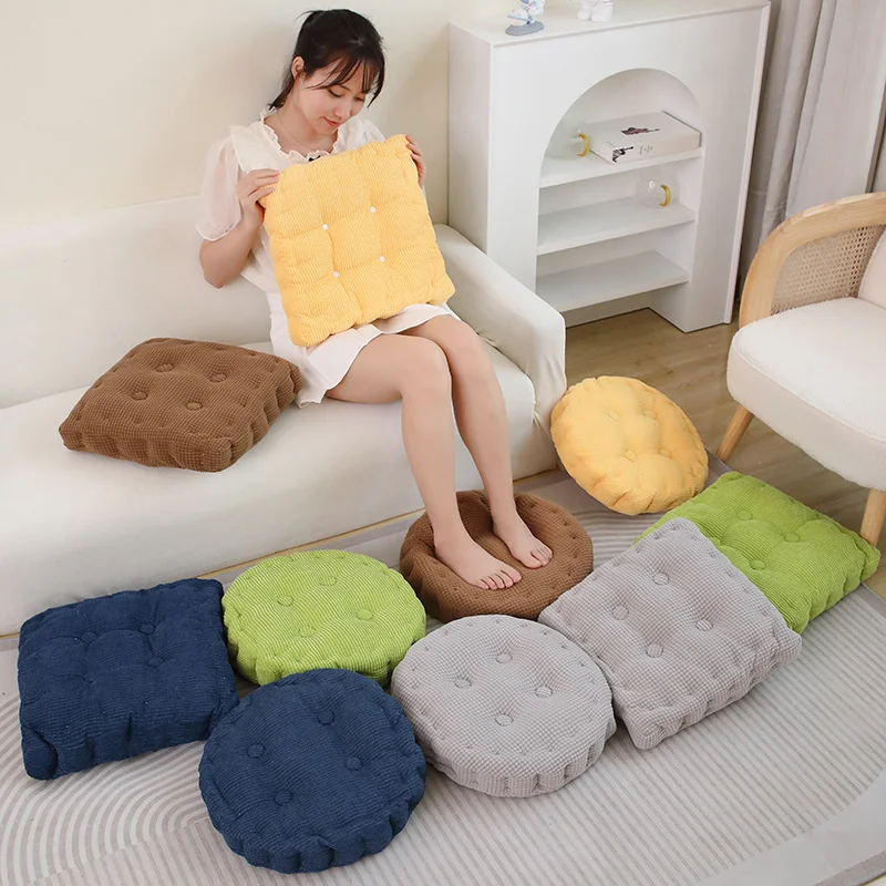 Simulation Biscuit Plush Cushion Real Life Stuffed Food Cookie Snacks Plushies Throw Pillow Cute Soft Kids Toys for Home Decor simulation food bread biscuit cake mold miniature doughnut cookie silicone mold diy aroma candle mold cake decoration