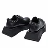 European/American High End Fashion Show Design Derby Shoes for Men's Increase 6cm Genuine Leather Casual Height Increasing Shoes 5