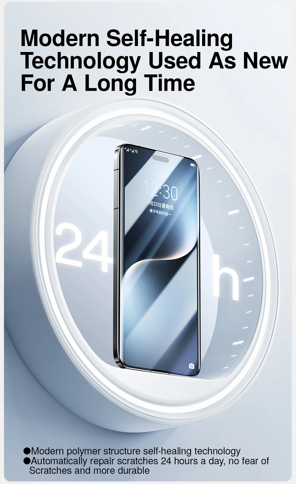 SmartDevil Weicher Displayschutz für HONOR Magic 7Pro HD Hydrogel-Folie für Magic7R SR Gebogene Vollbildfolie für Magic6Pro – Detail 9