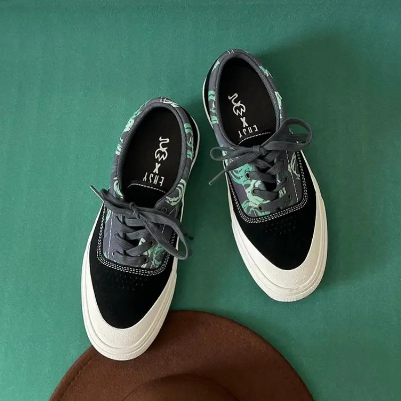 JoiintsGreenSkateboardShoesDurabilitySkateFootwearforSkateboardersStylishCasual