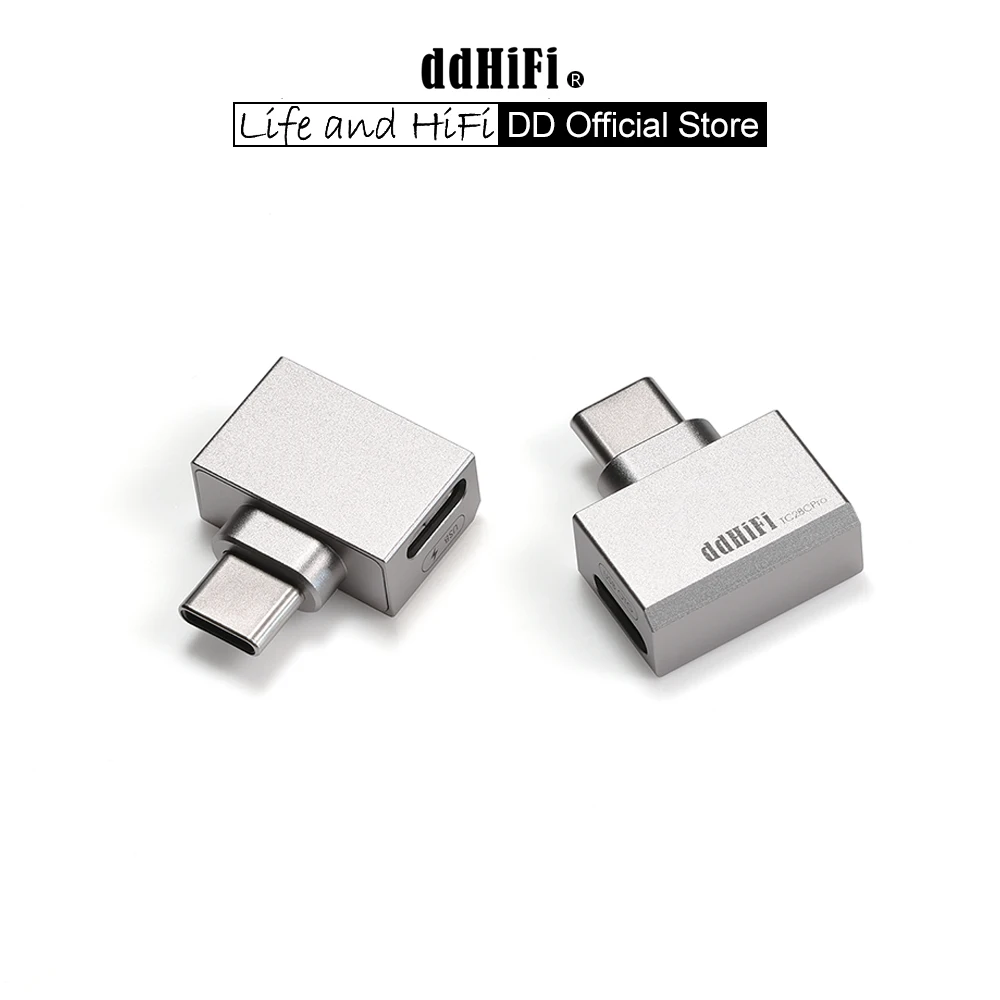 USB Adapter Converter DD ddHiFi TC28CPro USB-C to USB-C OTG and Power Adapter For Android Phone iPad PC iPhone 15 Series Playing While Charging
