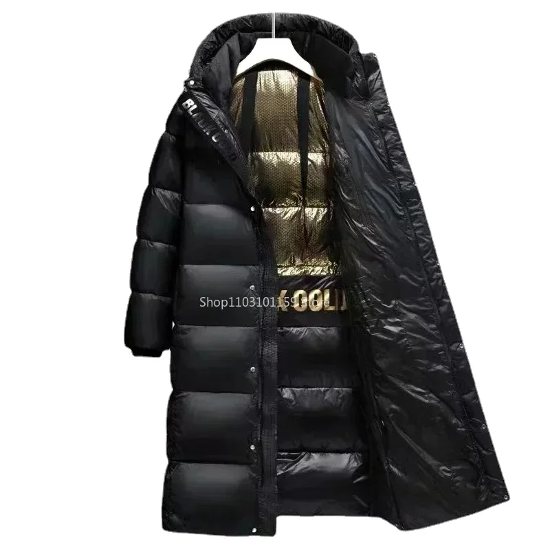 

Winter Men's Down Jacket High Quality Thicken Waterproof Thermal Coat Men Lengthened Solid Color Short Hooded Warm Coats 3XL