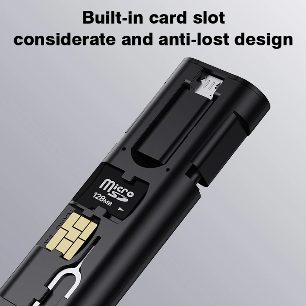 6 In 1 Multifunctional Data Cable Storage Box 60W Dual Type-C Data Cable Storage Box Lightning Android Interface Supporting Use data cable storage box