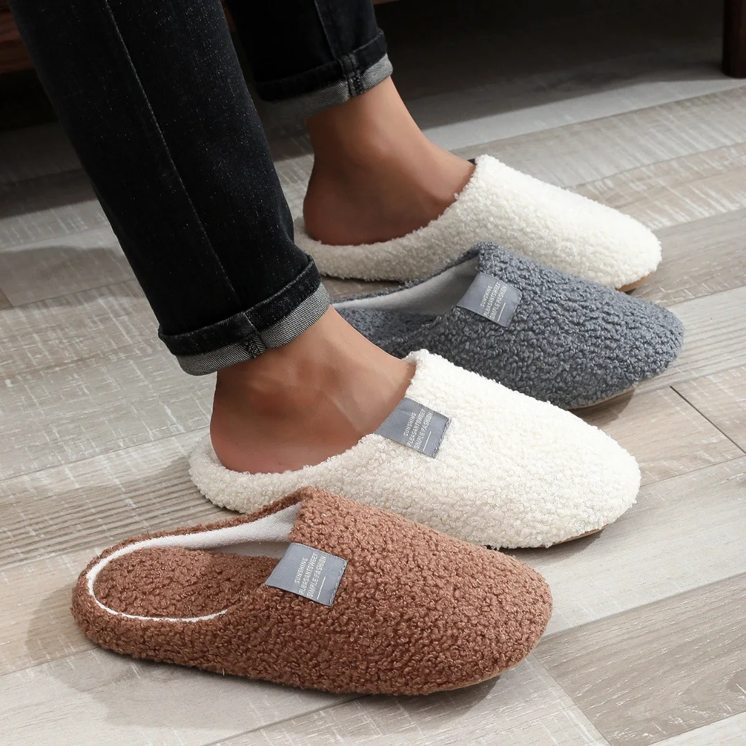 Women Slippers Light House Soft Home Cotton Slipper Winter Indoor Floor Shoes Couples Men Silence Slides Bedroom Flats 4