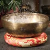 16-30CM Tibetan Full Moon Meditation Bowl - Handmade Copper Chime Planet Energy Buddha Sound Bowl 1