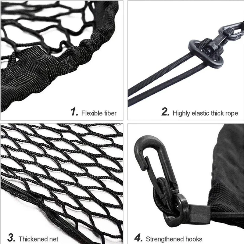 Car Trunk Cargo Net – Durable Nylon Elastic Mesh Storage Organizer for SUV & Truck