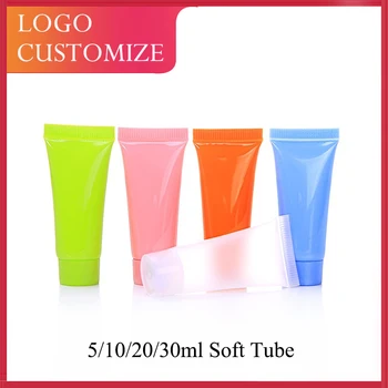 50/100 pz Vuoto 5 ml Tubo Morbido 10 Ml Rosa Verde Tubi di Crema 15 ml Pe Smerigliato Bottiglia di Ricarica Tubi di Crema Da Viaggio di Plastica ZM 2312202 1