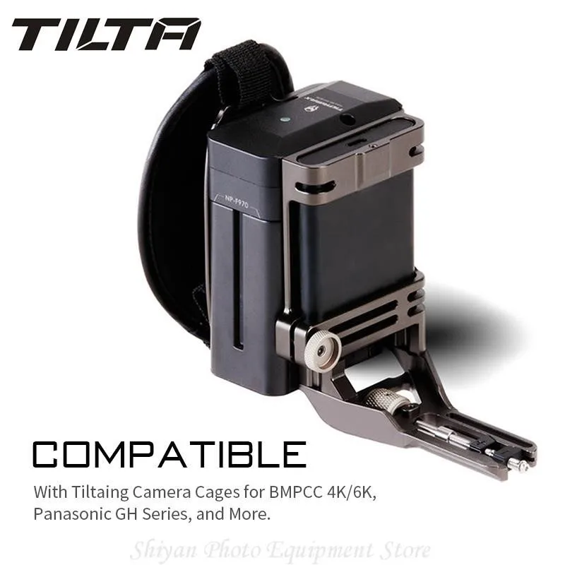 Maniglia Multifunzionale Di Potere Del Fuoco Laterale Di Tilta Ta-Sfh/Sh Per La Batteria F970 Con Le Gabbie Della Macchina Fotografica Di Piastrellatu