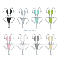 Y4UD Baby Feeding Chair Safety Harness 5 Point Adjustable Restraint Belt PU Shoulder Pads Compatible for Most Strollers
