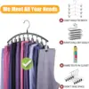 1/2/3PCS  Legging Organizer for Closet, Pants Hangers with10 Clips Holds Space Saving Hanging Closet Organizer 4