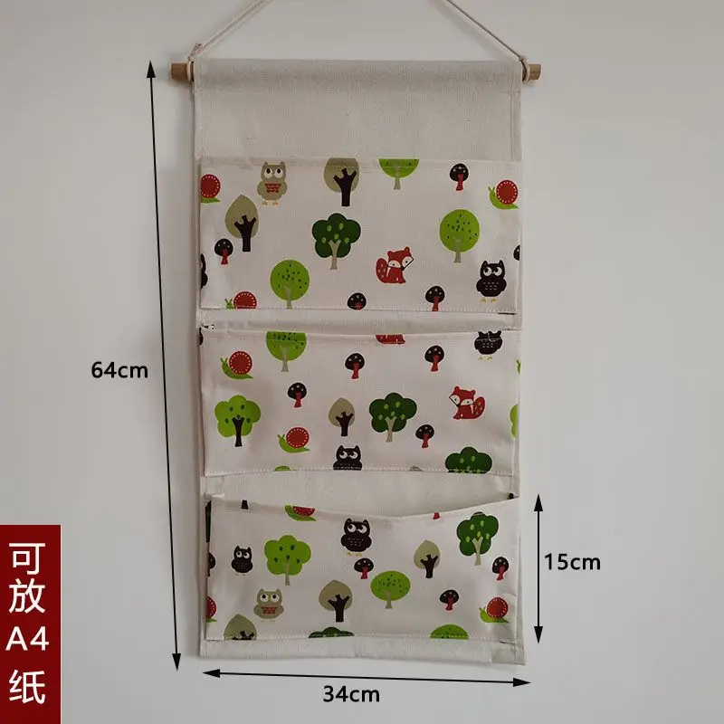 Cute Cartoon Magazine Storage Bag Desk Storage Bag Large Capacity Tool Beside The Desk For Writer And Students In Office