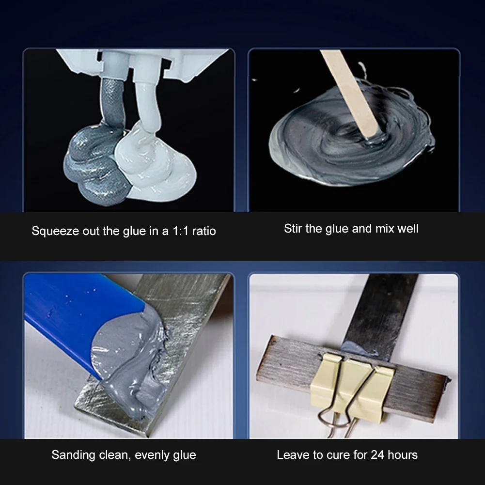 Strong Casting Repair Glue Heat Resistant Metal Epoxy Glue Industrial Sealant Adhesive Cold Welding Glue for Stone Ceramic Steel