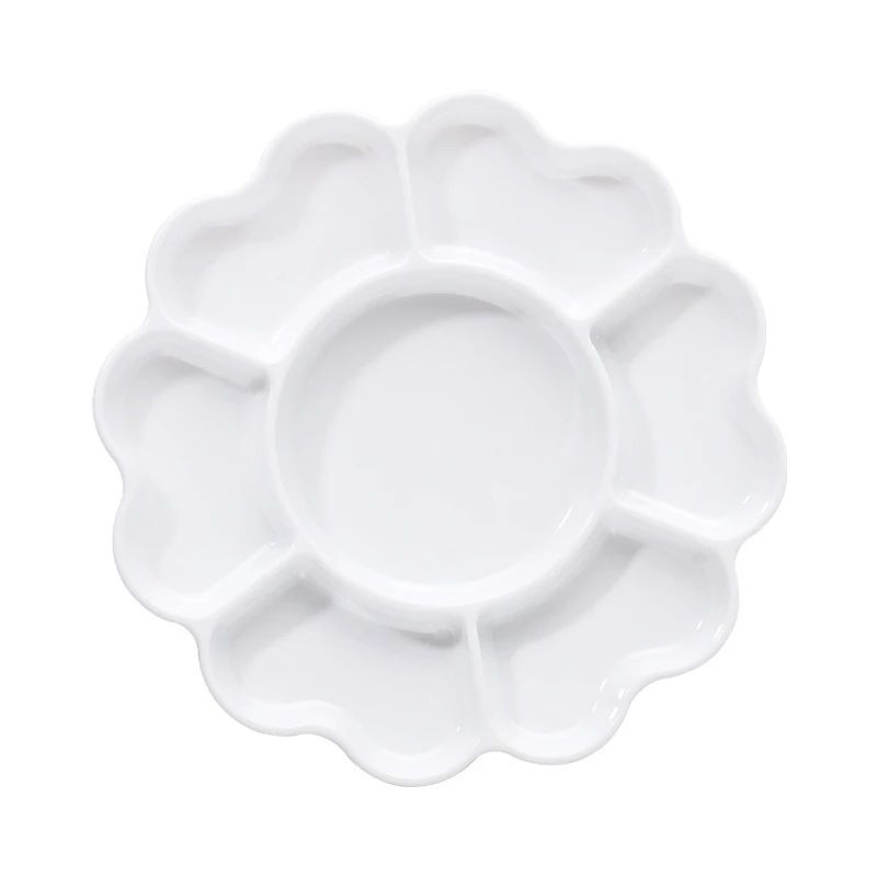 Enhanced Porcelain-Inspired Plum Blossom Petal Art Palette