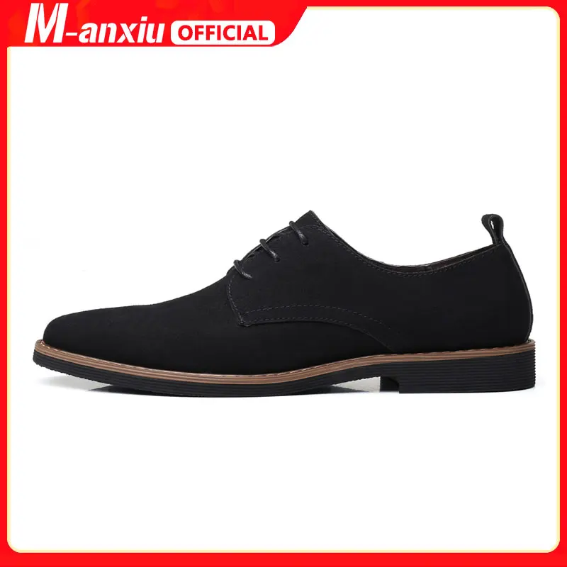 New Suede European style leather Shoes Mens oxfords Casual Multi Size Fashion 