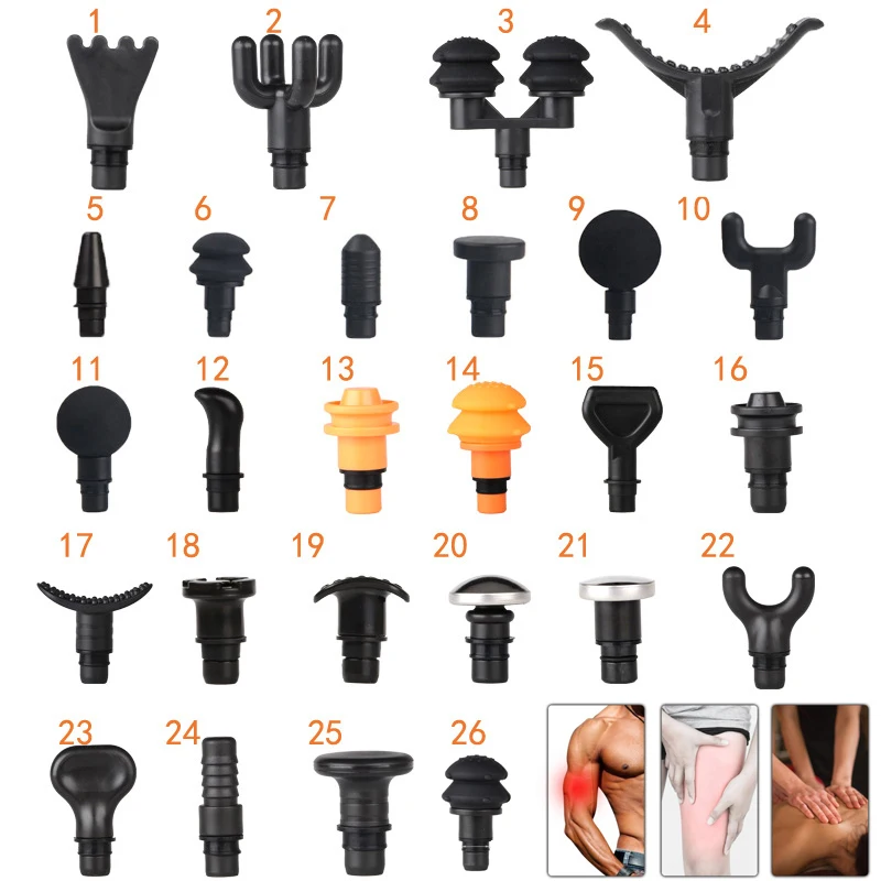 

Универсальный пистолет Fascia, массажная головка, силиконовая Массажная головка, набор для расслабления тела, массажный пистолет Fascia, сменная силиконовая головка