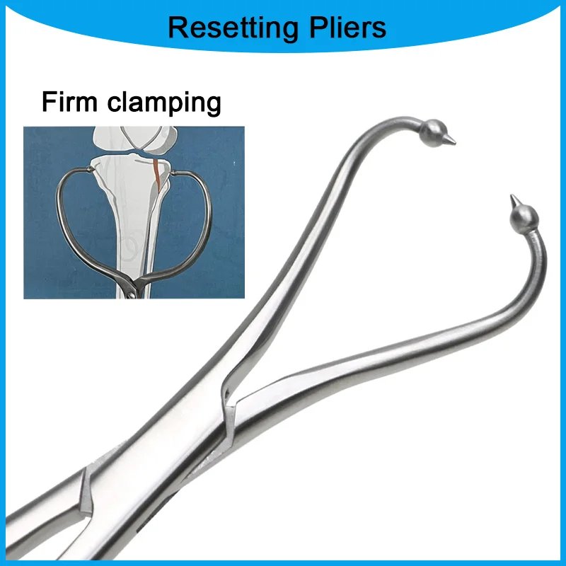Bone Locking Forceps Pliers Stainless Steel Bone Reduction Forceps Ball-Tip Veterinary Orthopedic Instrument