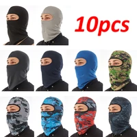 10Pcs Mask Cycling Balaclava Full Cover Face Mask Hat Outdoor Sports Quick Dry Lycra Ski Neck Summer Sun Ultra UV Protection Cap 1