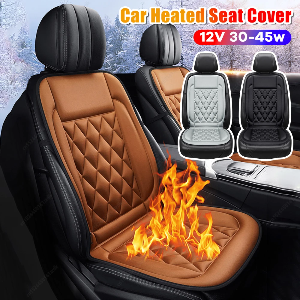 Heated Car Seat Cover 12V Winter Warmer Cushion