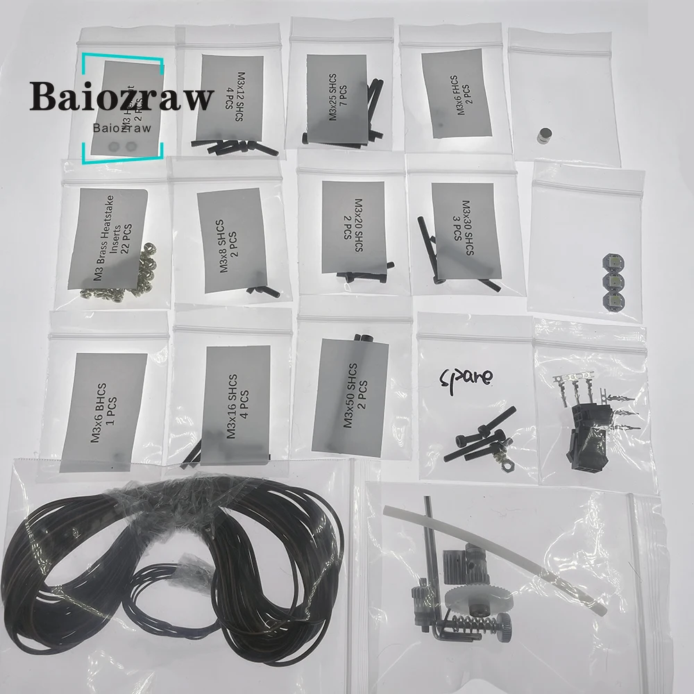 Baiozraw новый экструдер stealthburn винтовой крепеж NeoPixel RGBW мини-кнопка набор печатных
