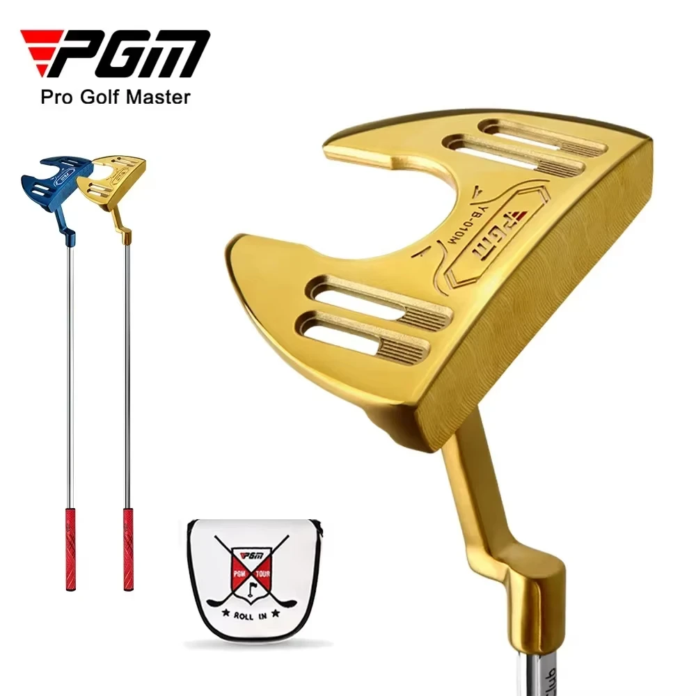 PGM new Golf putter Authentic Driver Golf Men's Club Blue/Gold Putter with Line of Sight Large Grip Hitting Stability TUG023