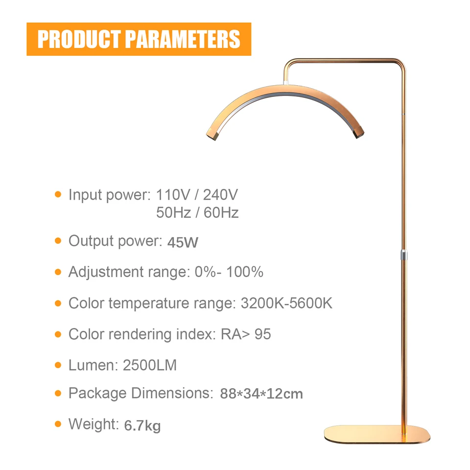 Fosoto Golden Half Moon Photography LED Light