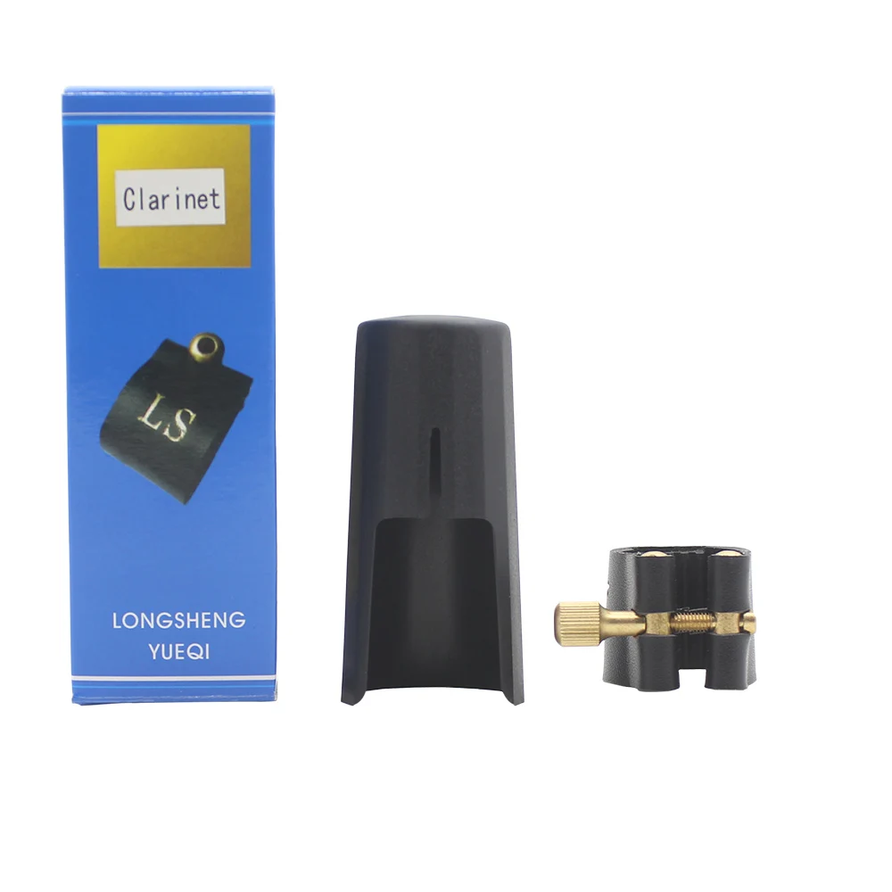 Premium Saxophone & Clarinet Mouthpiece Ligature with Leather Cap - Woodwind Instrument Accessory