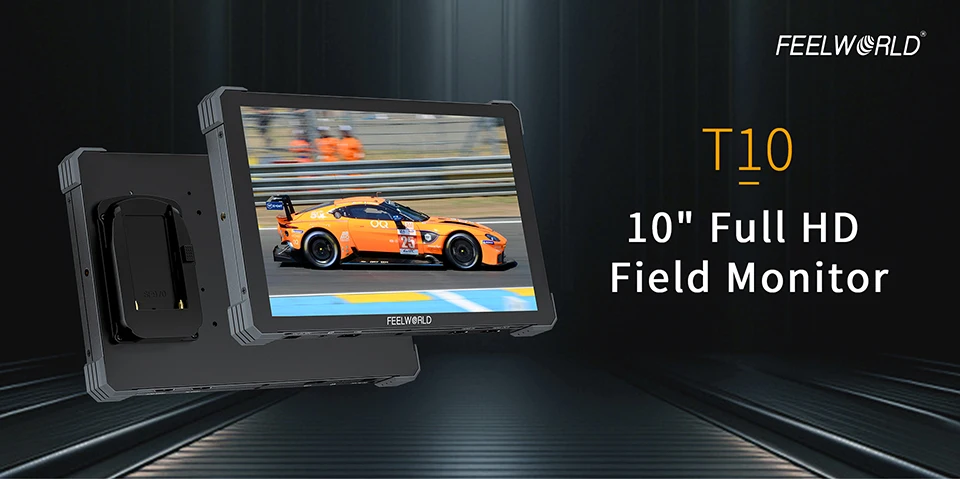 T10 10" Full HD Field Monitor 1920*1200 500Nit Brightness 1500:1 Contrast DSLR C