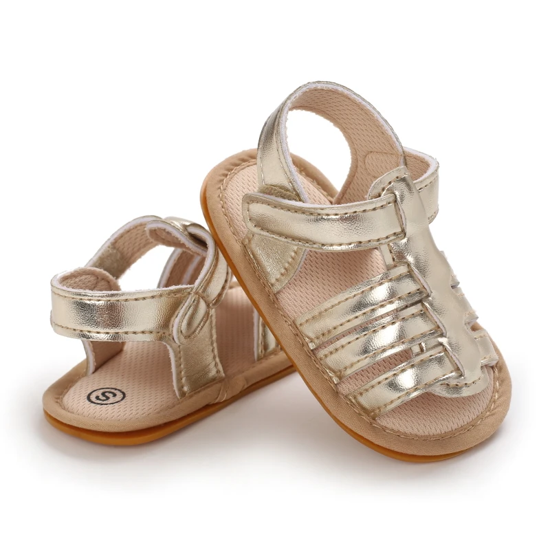 Baby Walking Shoes Golden Baby First Walkers Shoes Gold Princess Shoes Comfortable Soft Soled Non Slip Walking Shoes Pre-Walkers