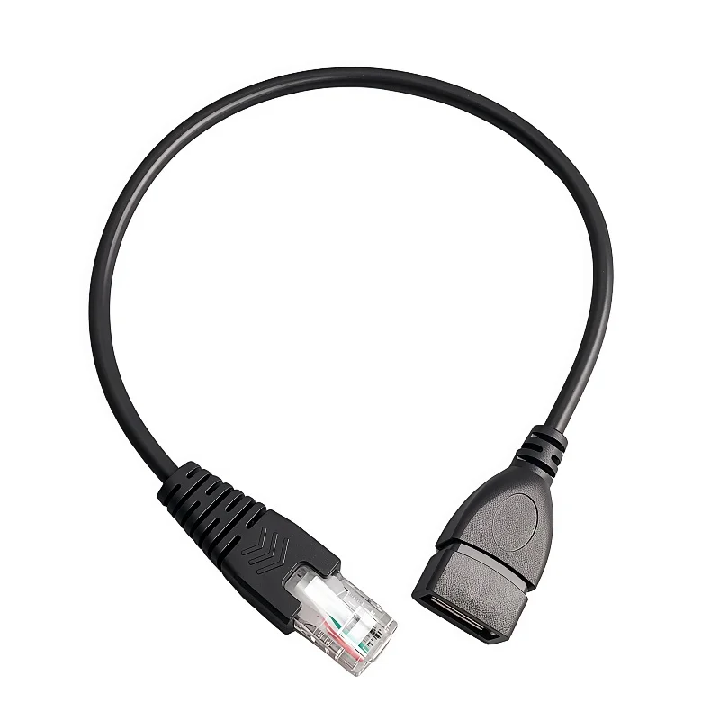 USB-RJ45 이더넷 케이블 1개 USB 암-수 RJ45 8P4C 이더넷 연장 케이블(라우터, ADSL 모뎀, 카메라 등용)