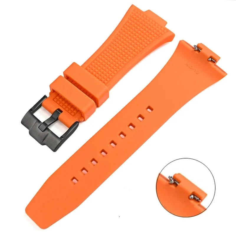 Sporty Waterproof Liquid Silicone Watch Strap with Quick Release - 12mm Convex End