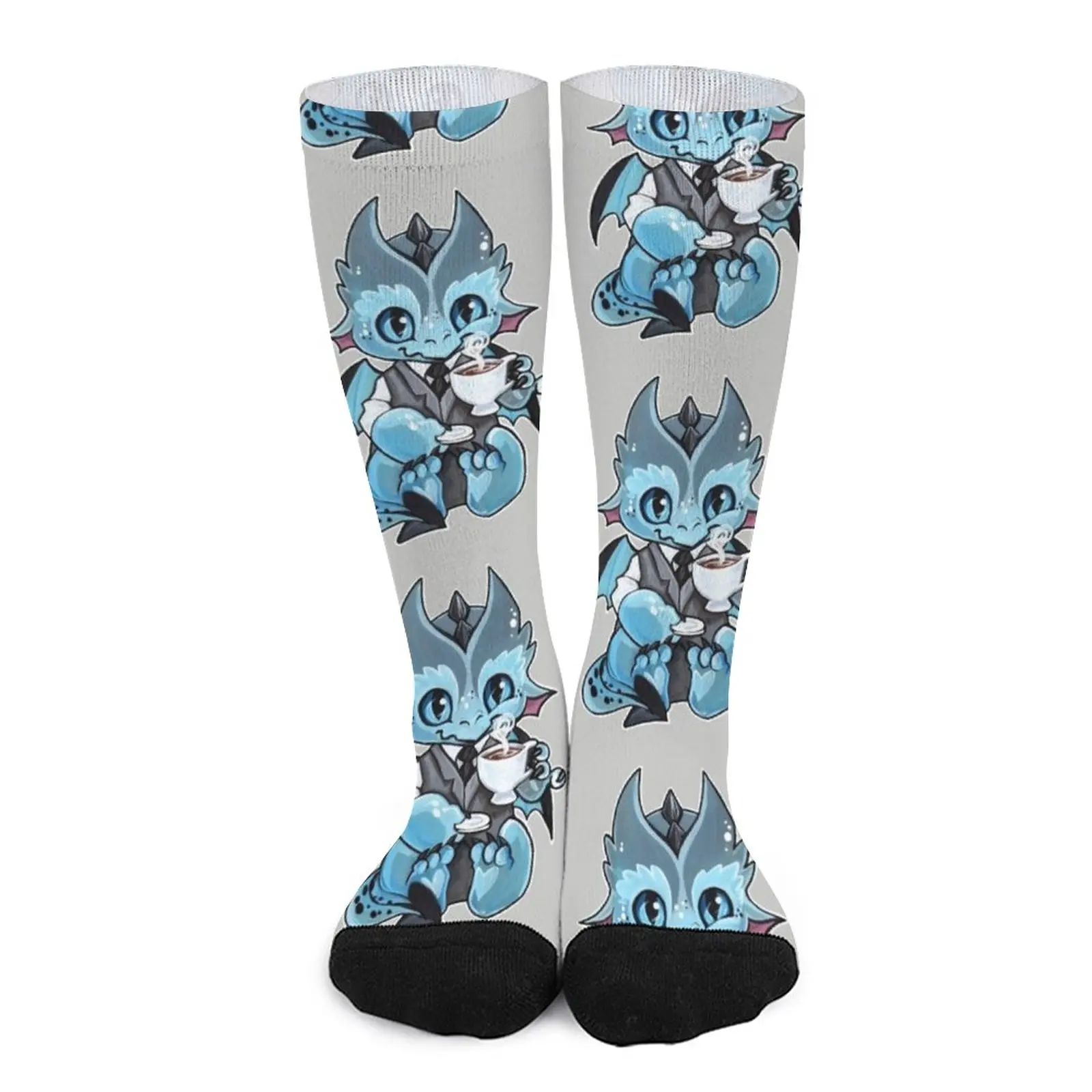 Tea drinking dragon Socks luxury sock MEN FASHION