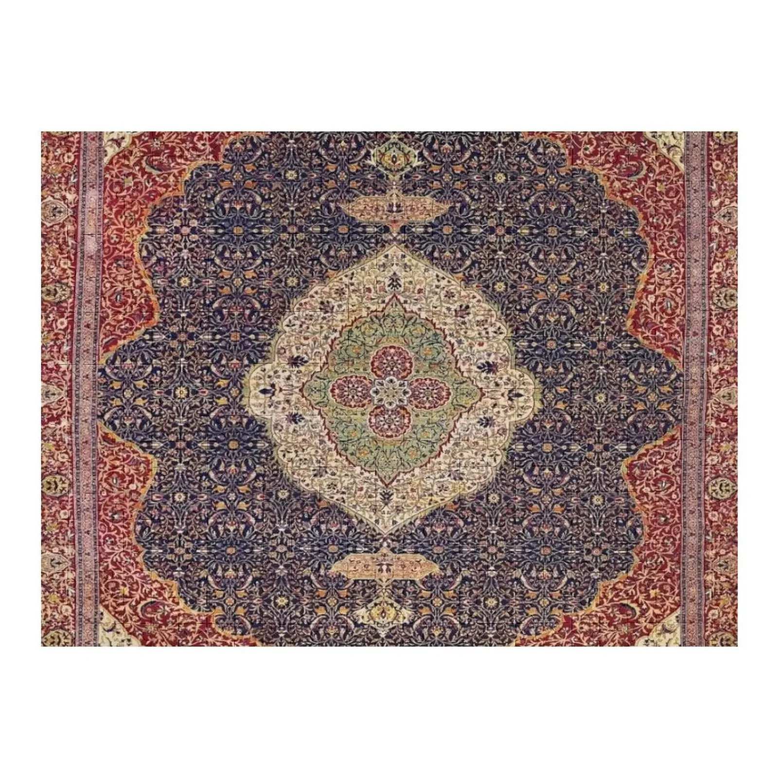 Vintage Antique Persian Carpet Jigsaw Puzzle Personalized Baby Toy Photo Puzzle