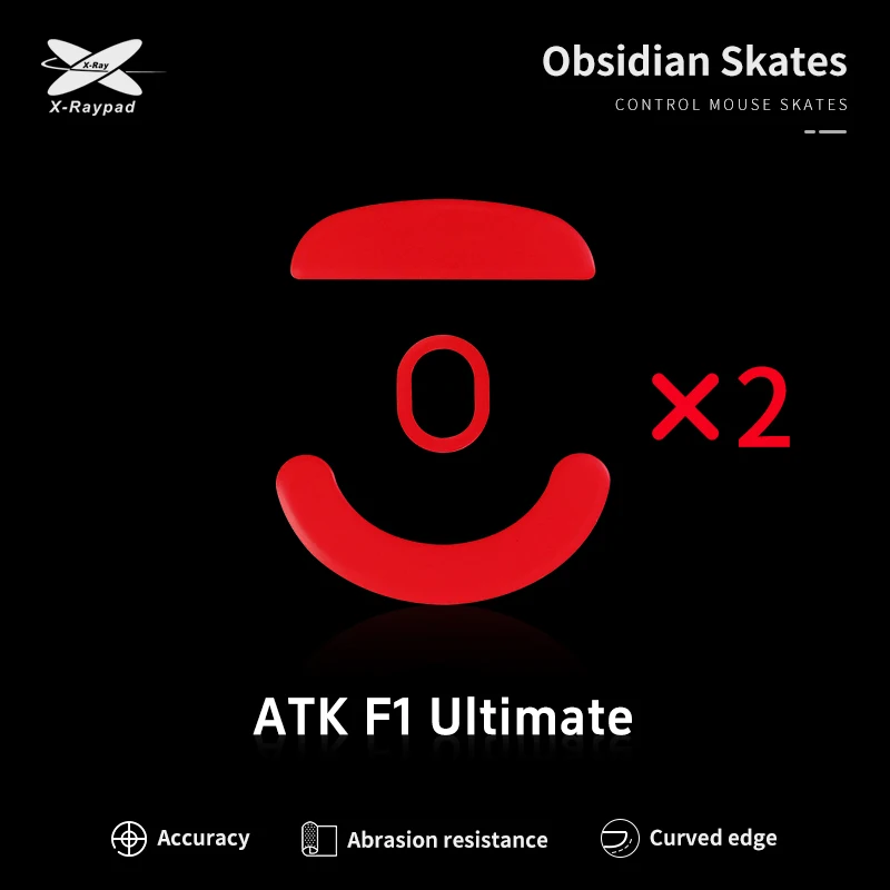Xraypad Obsidian mouse skates for ATK Blazing Sky F1