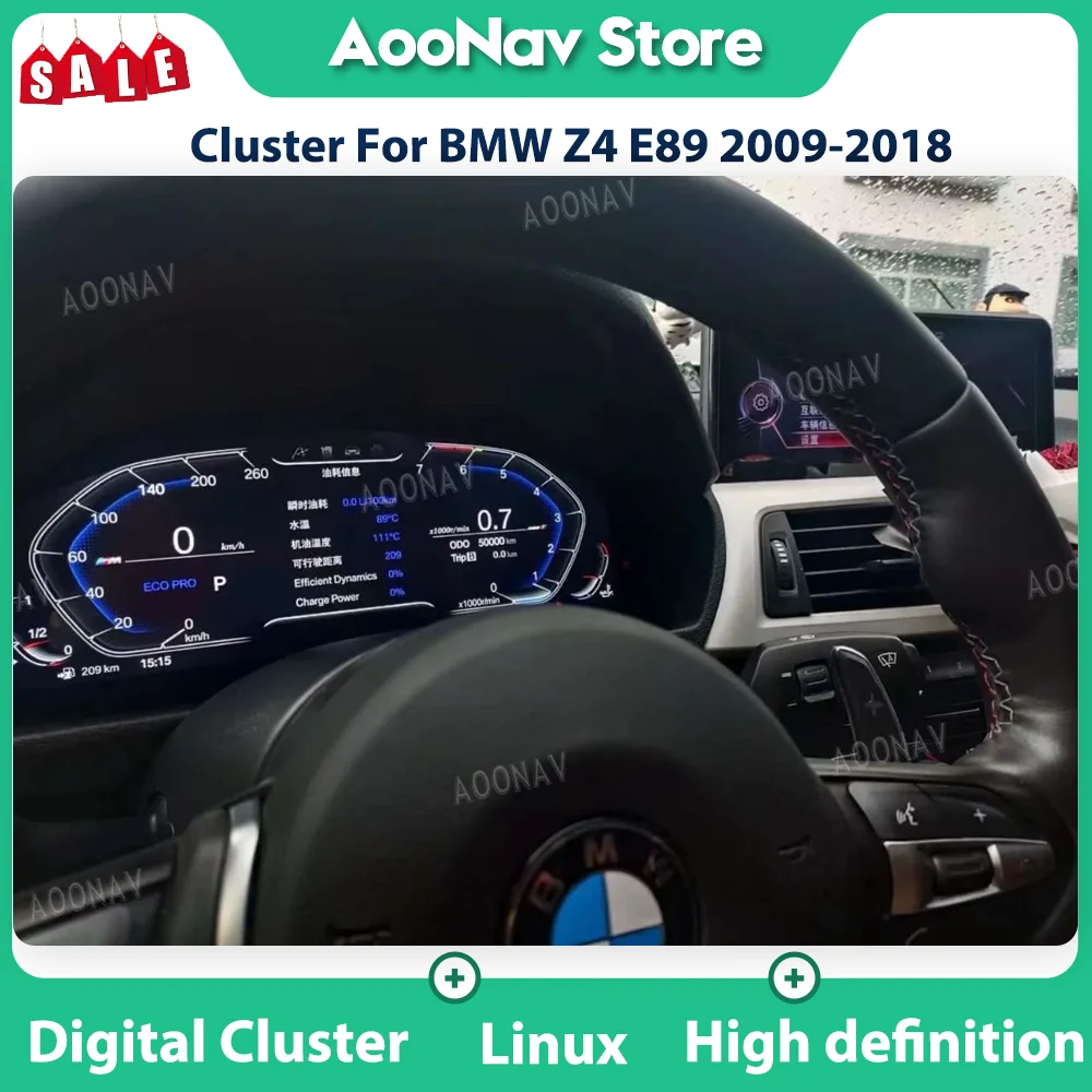 

Digital Cluster For BMW Z4 E89 2009-2018 Virtual Cockpit Instrument Display LCD Dashboard Crystal Panel Meter Speedometer