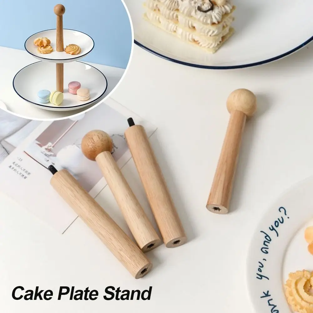 Wooden 2 Tier Cake Plate Stand for Wedding Party