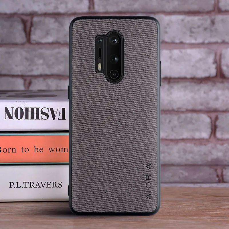 Premium Textile Leather Case with TPU and PC Back - Enhanced Camera Protection Design