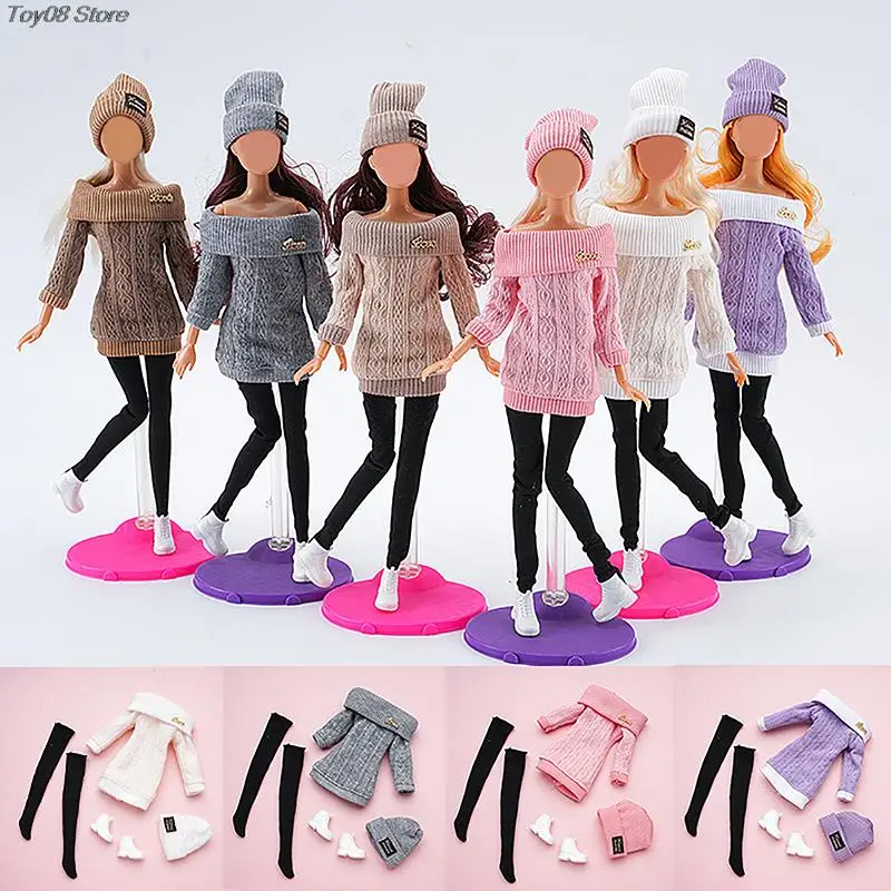 

Новое поступление, 1 комплект, 30 см, кукольная одежда, костюм, платье, аксессуары, свитер, шляпа, аксессуары для девочек, игрушка для игрового домика