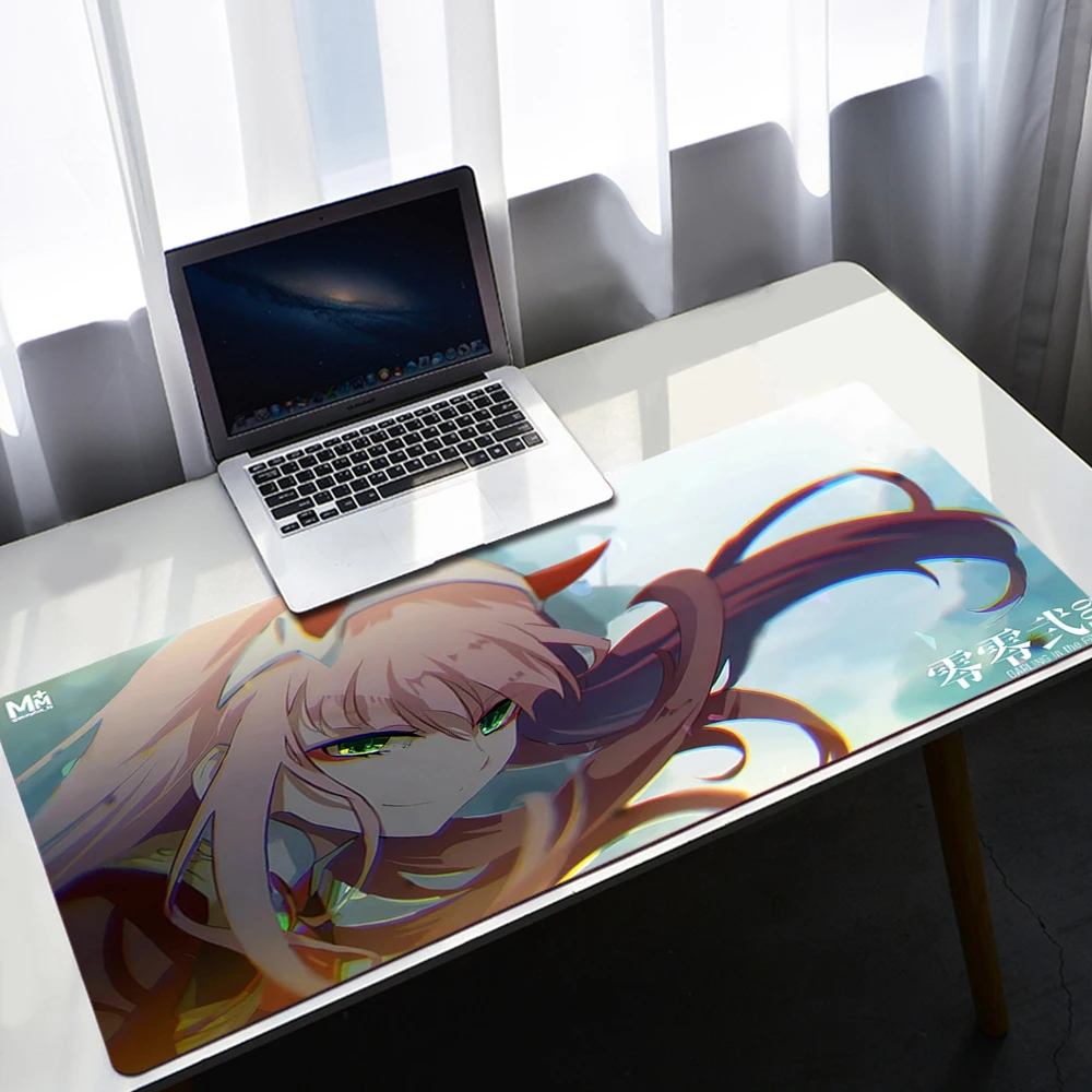 

Mouse Pad Gamer Large Computer MousePads Mouse Mat Zero Two Darling in the Franxx Carpet Natural Rubber Soft Office Mice Pad