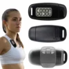 3D Pedometer Portable Digital Pedometer USB Rechargeable Electronic Pedometer with Clip and Strap Adults Seniors 1