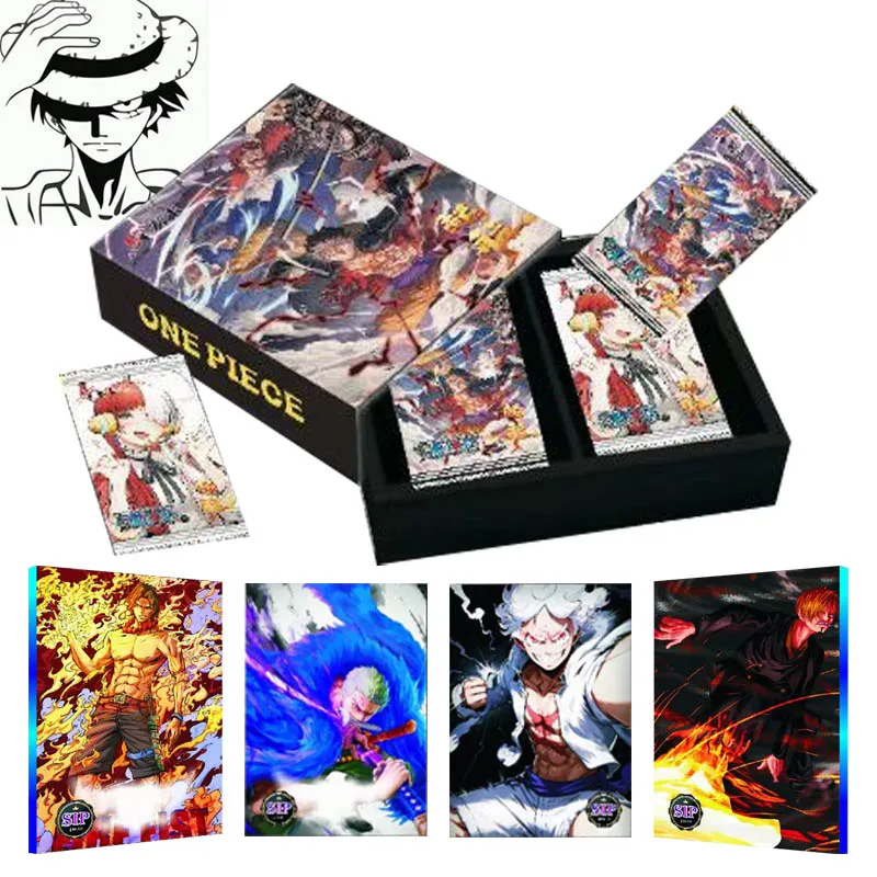 Commerci All'Ingrosso One Piece Box Collection Cards Red Wedding Rufy Monkey Case Booster Box Case Rare Anime Playing Game Cards
