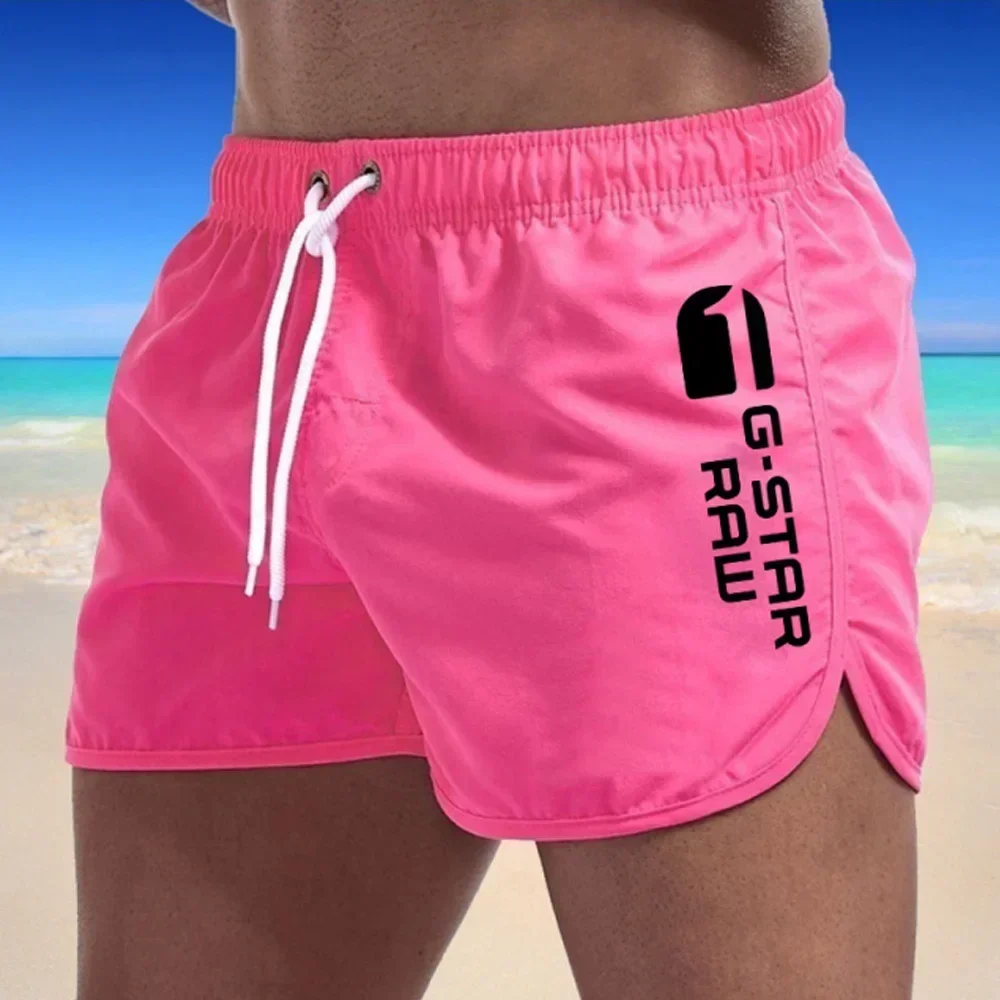 Men's Shorts Swimwear Man Swimsuit Swimming Trunks Sexy Beach Shorts Surf Board Male Summer Breathable Clothing Pants (9colors) 3