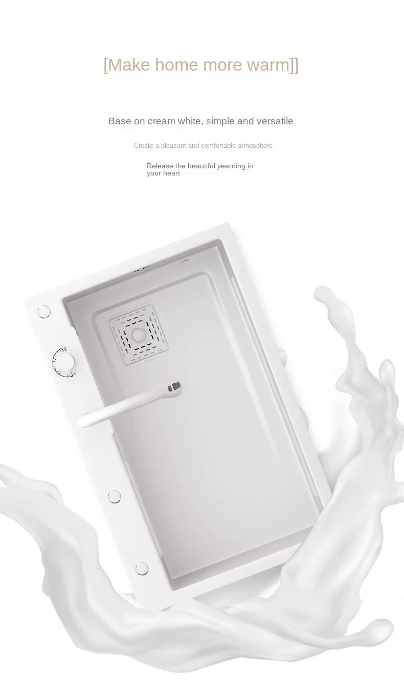 Description Picture 5 of itemWhite Stainless Steel Waterfall Kitchen Sink Multifuctional Faucets Simple Style Large Single Slot Kitchen Novel Accessories